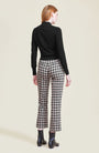 Woven Plaid Cuffed Pant