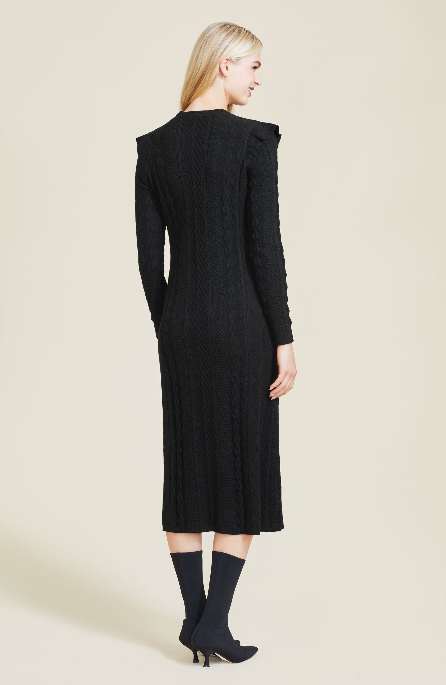 Pointelle Knit Dress