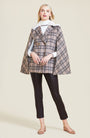 Plaid Mohair Cape