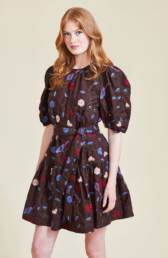 Embroidered Cotton Full Sleeve Dress