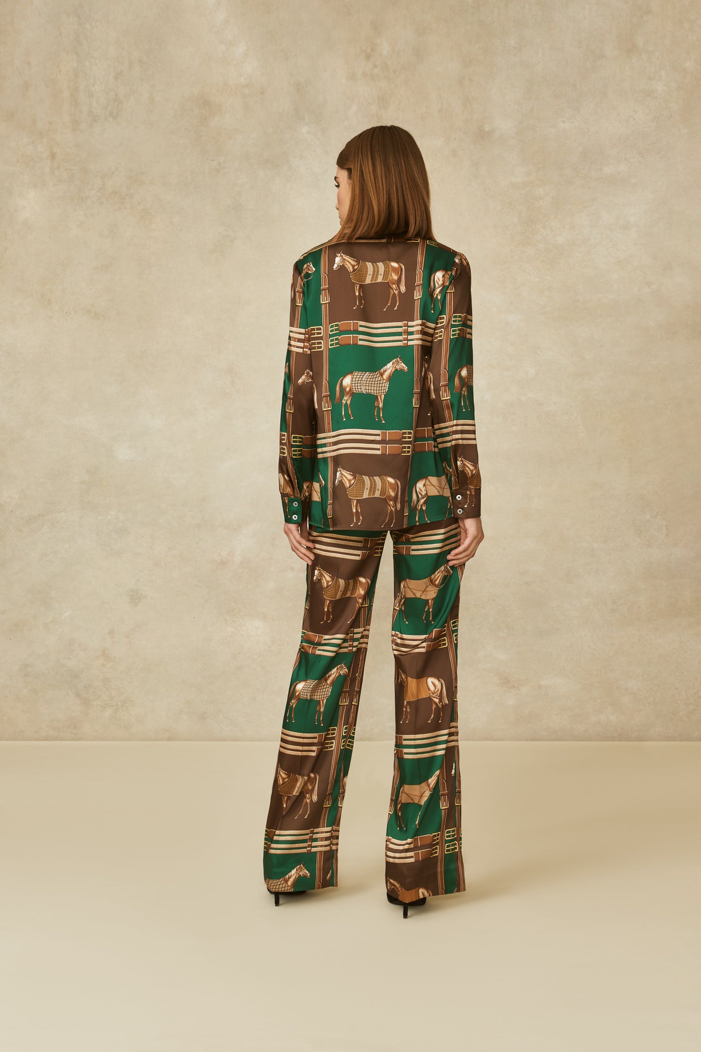 Equestrian Twill Wide Leg Pant