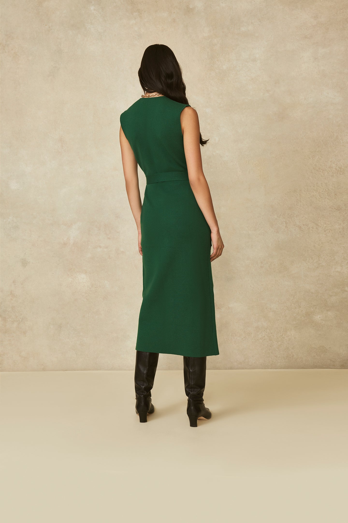 Sleeveless Knit Vest Dress