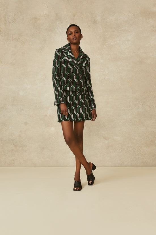 Rope Jacquard Peacoat