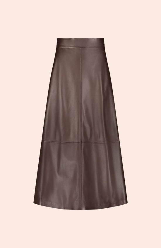 Leather Midi Skirt