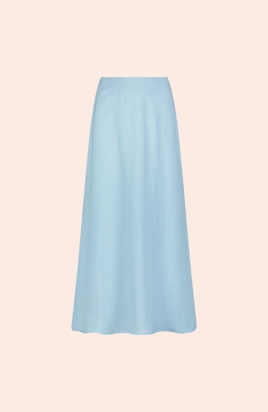 Textured Fluid Crepe Skirt