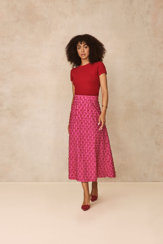 Cotton Pointelle T-Shirt