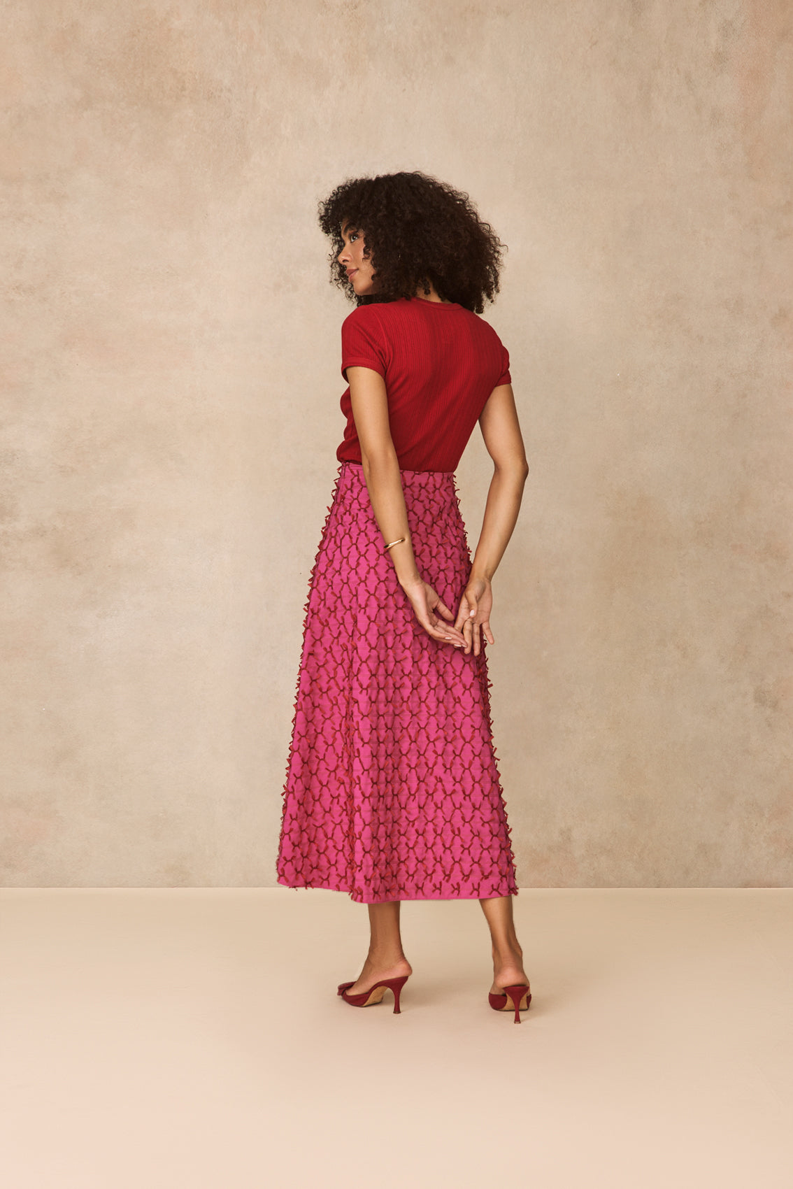 Cotton Pointelle T-Shirt