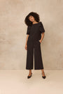 Stretch Crepe Cropped Pant