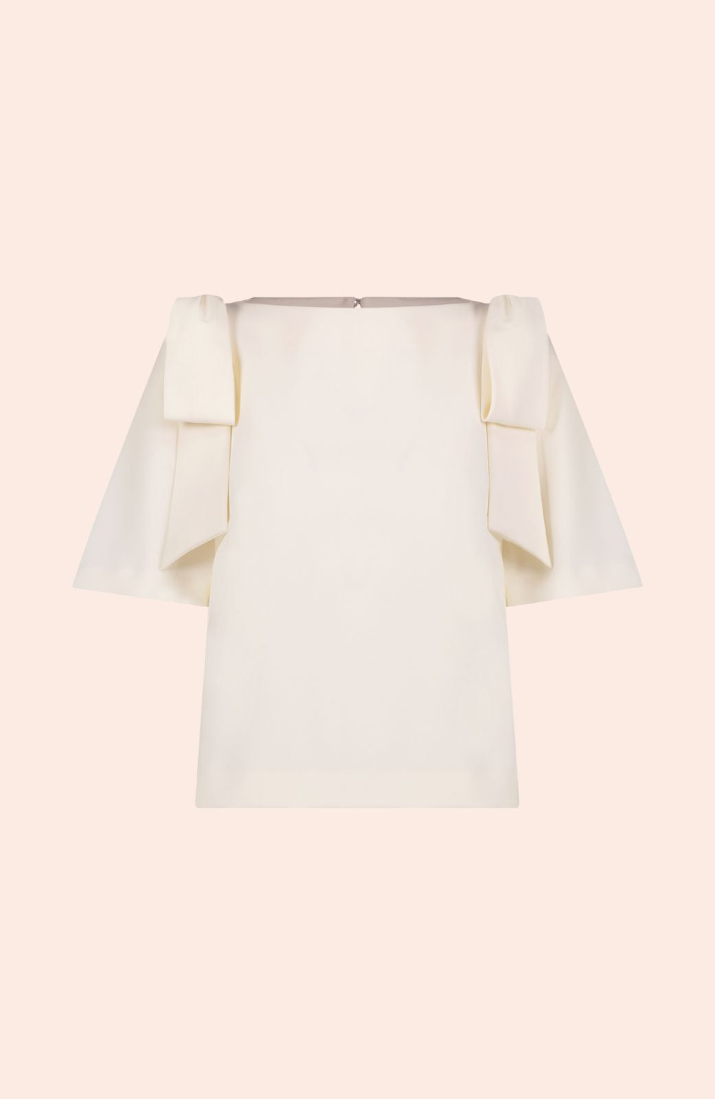 Stretch Crepe Bow Detail Top