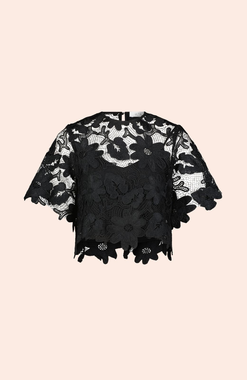 Floral Lace Scalloped Top