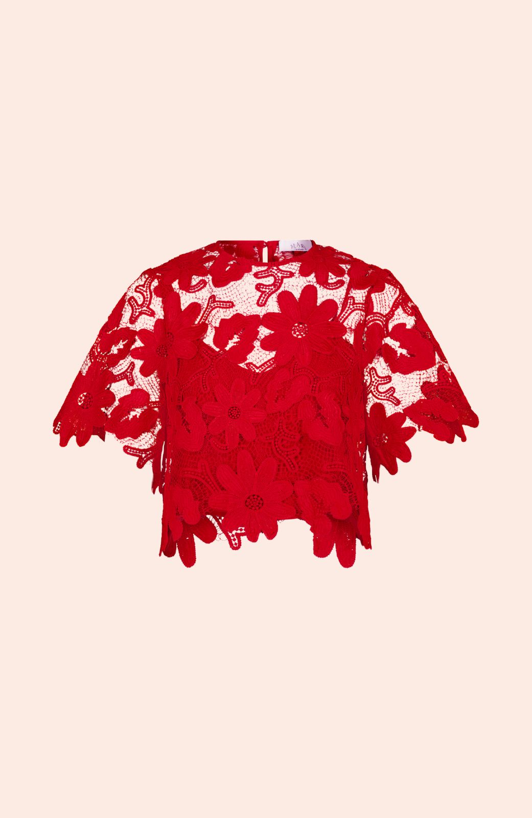 Floral Lace Scalloped Top