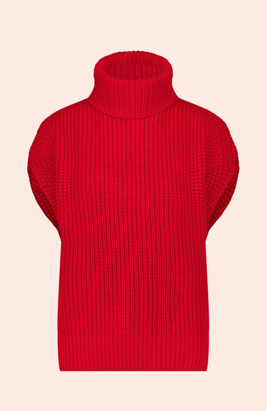 Sleeveless Turtleneck Sweater