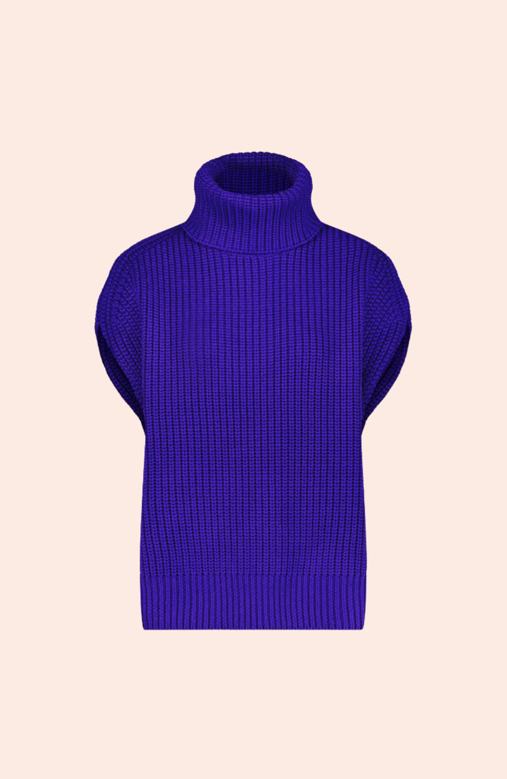 Sleeveless Turtleneck Sweater