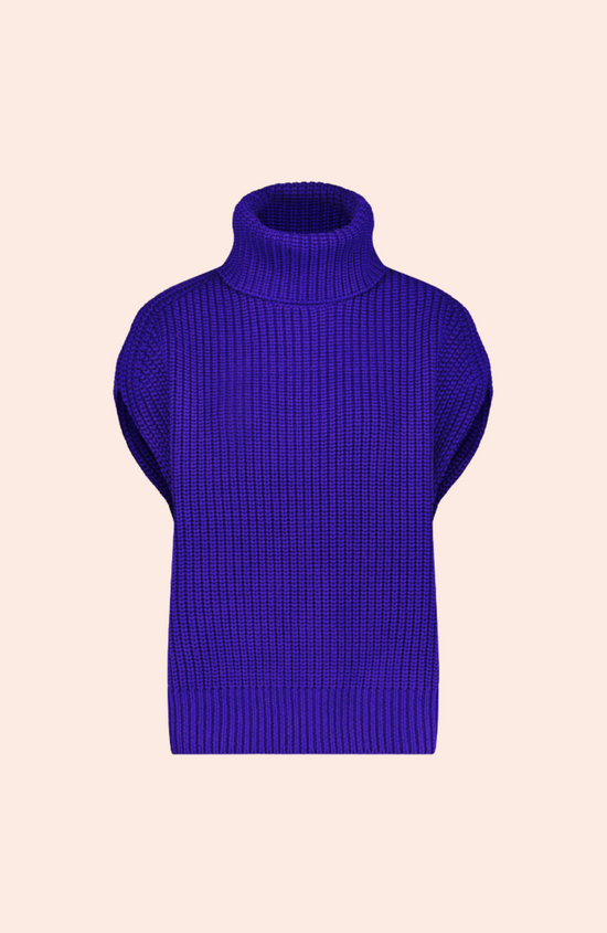 Sleeveless Turtleneck Sweater