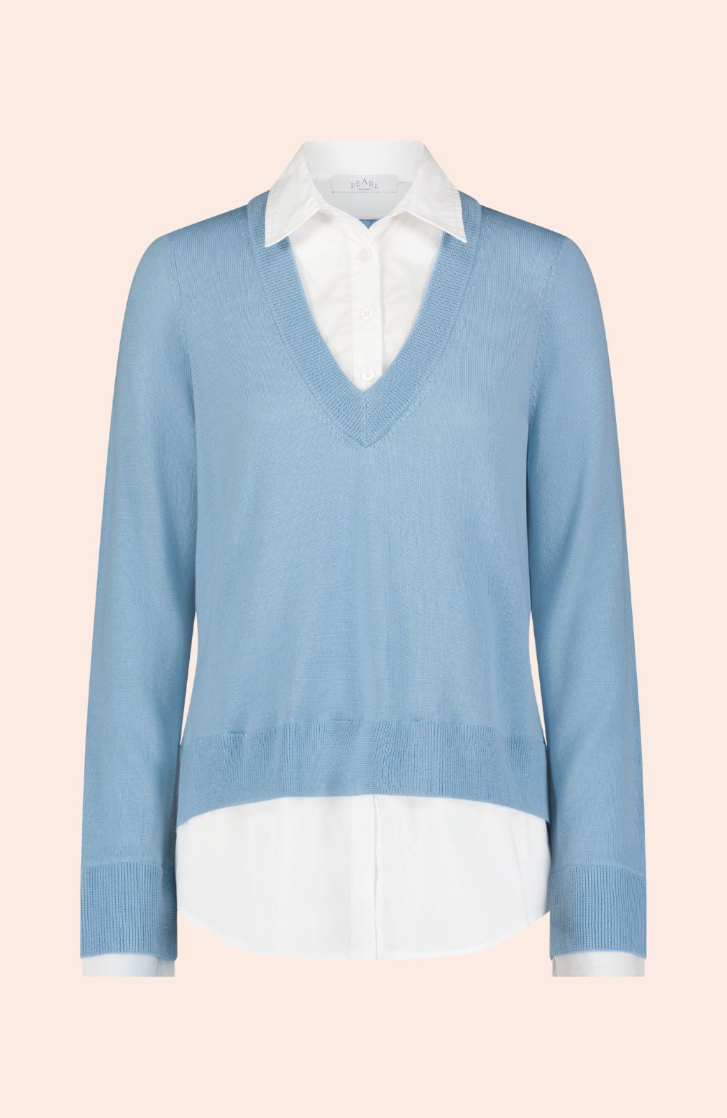 Poplin Combo Sweater