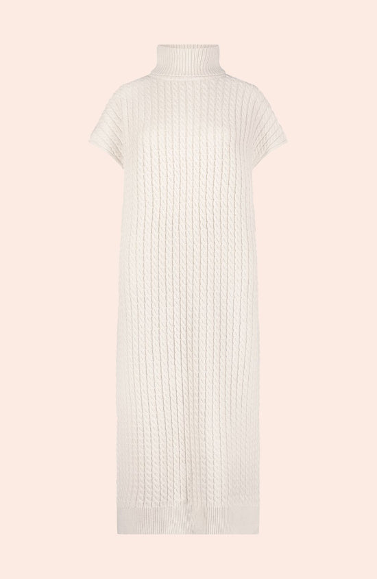 Sleeveless Cable Knit Dress