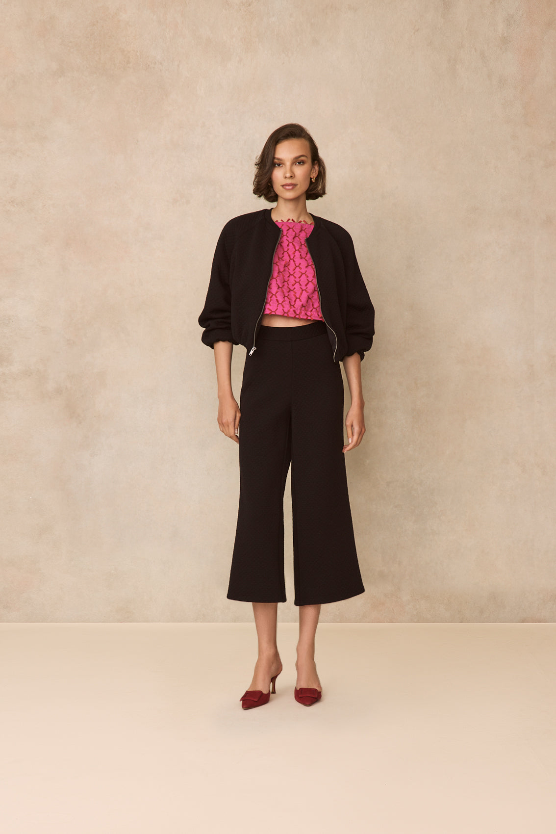 Quilted Jersey Bomber Jacket