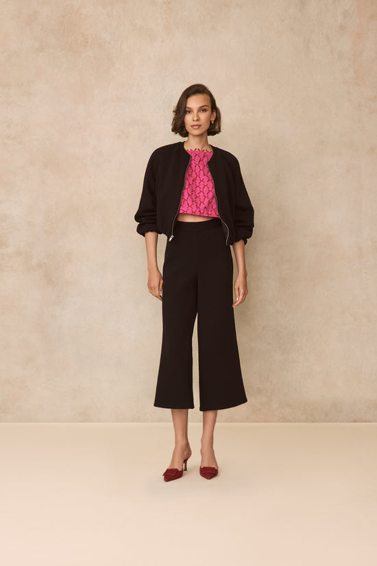 Quilted Jersey Bomber Jacket