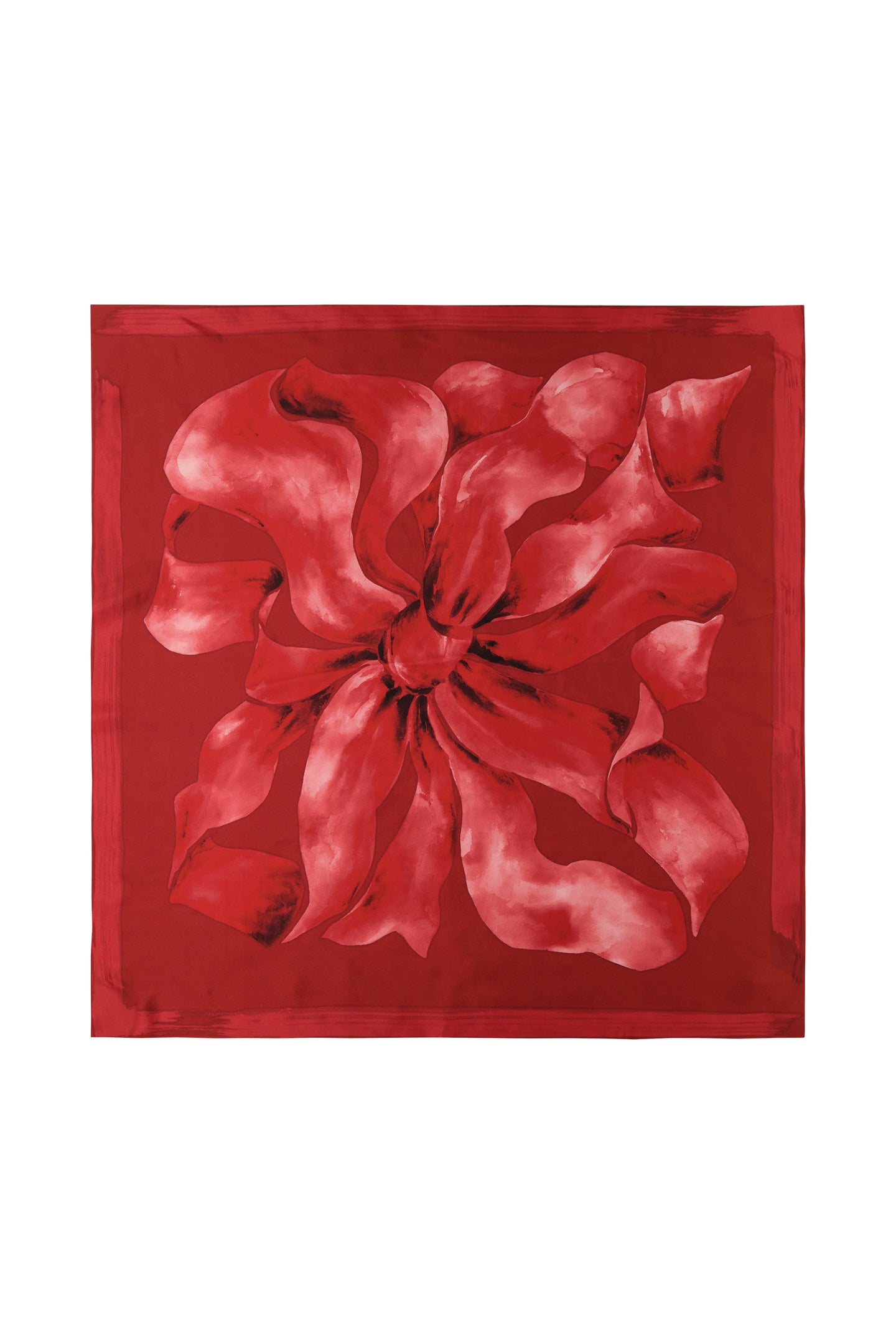 Bow Detail Silk Scarf