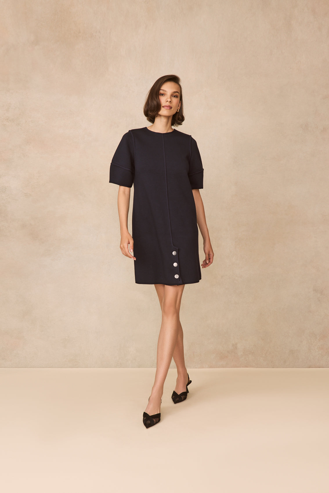 Double Face Jersey Reversible Tunic Dress