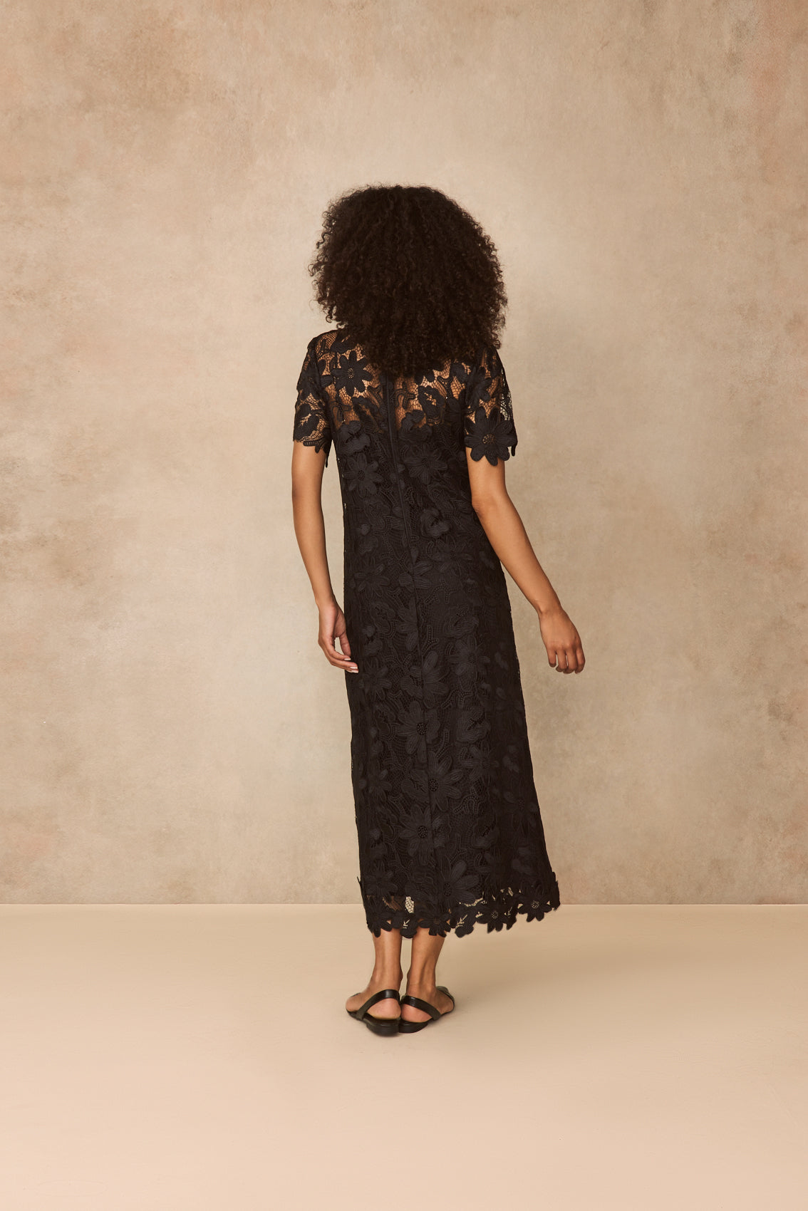 ほぼ新品 25SS MURRAL Seem flower lace dress Seem flower lace dress (Black)