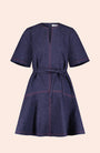 Stretch Denim Flounce Dress