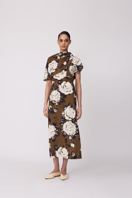 Rose Crepe Skirt