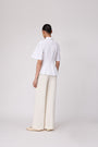 Cotton Poplin Ruched Top