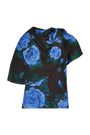 Rose Crepe Draped Blouse