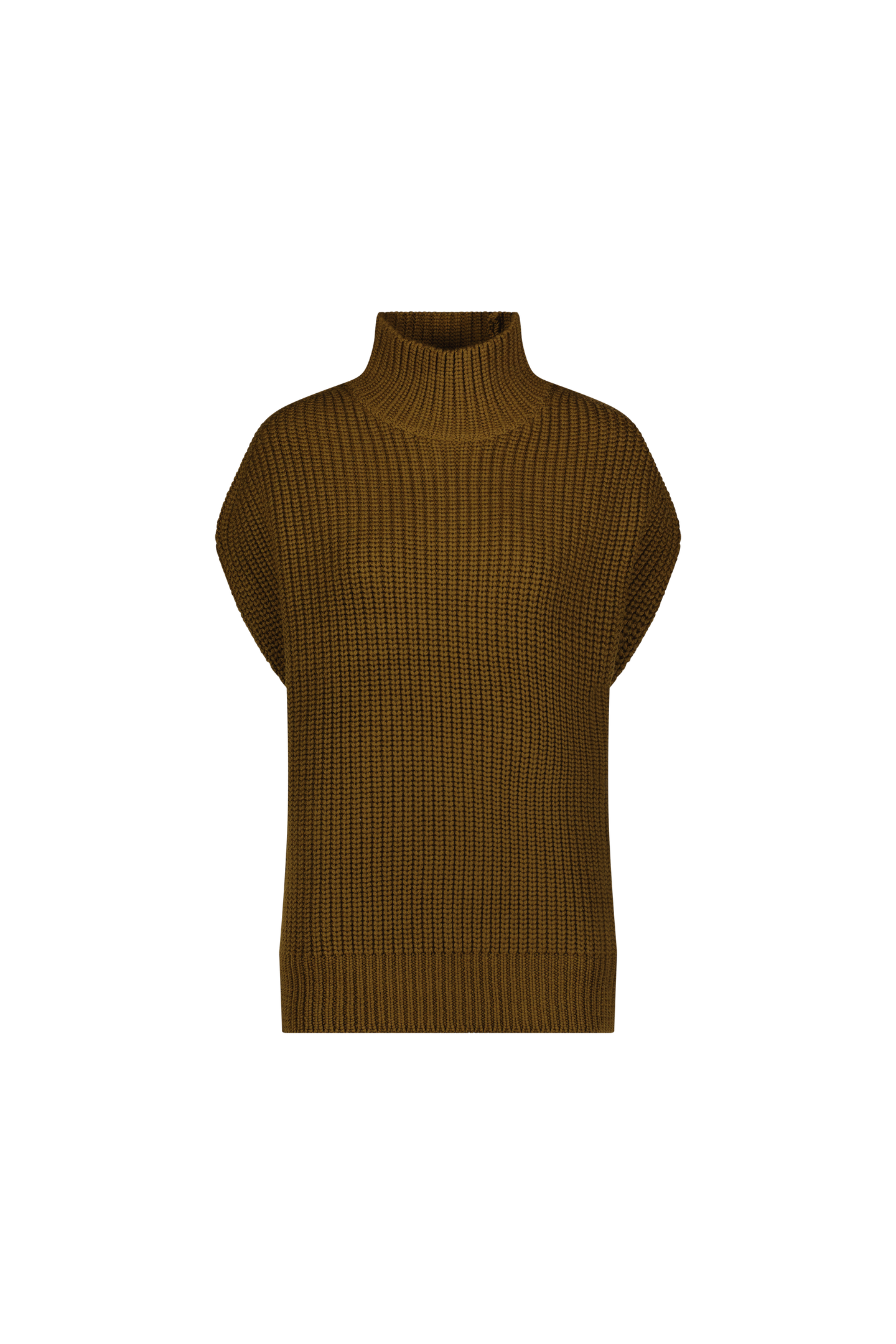 Sleeveless Turtleneck Sweater