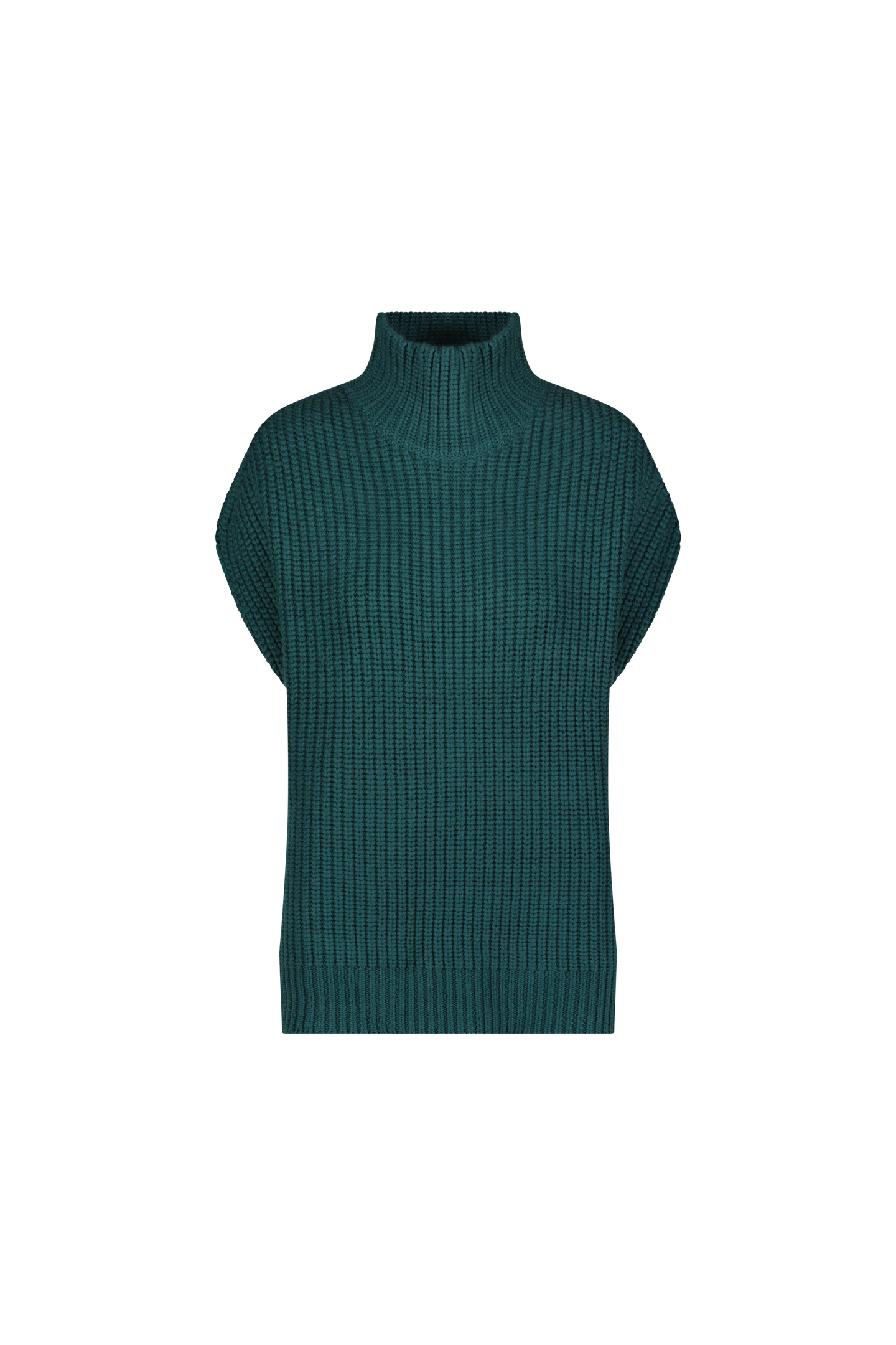 Sleeveless Turtleneck Sweater