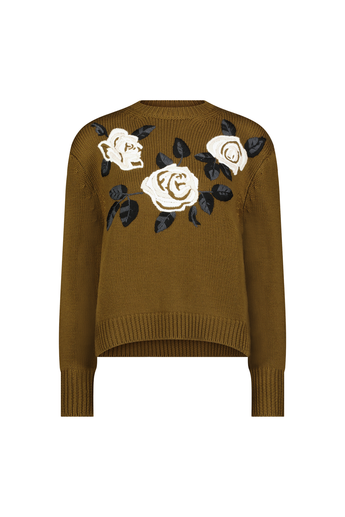Rose Embroidered Sweater