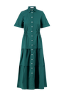 Coated Poplin Shirt Dress