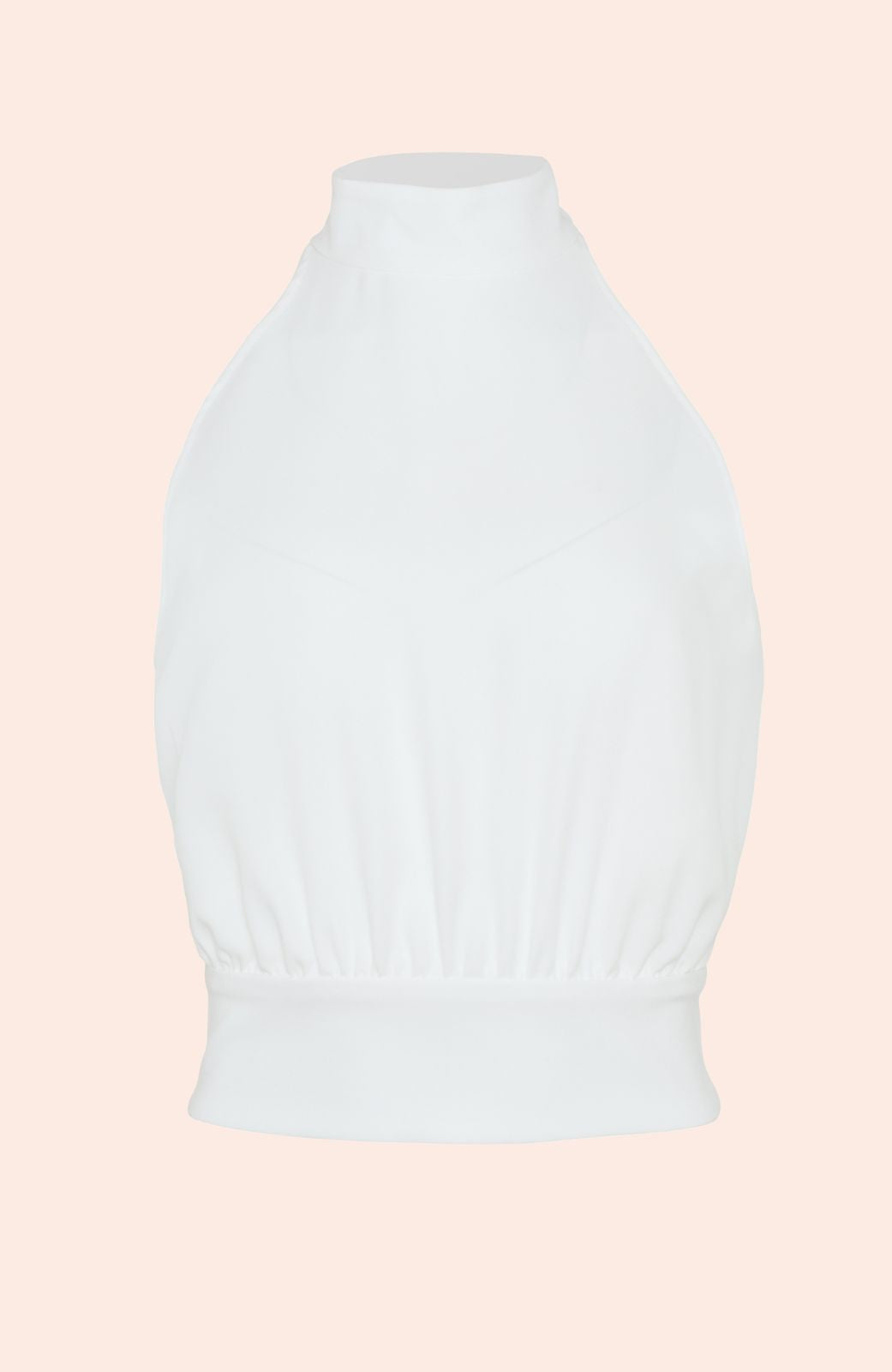 Fluid Crepe Tie Neck Halter Top