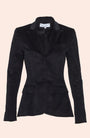 Velvet Peplum Blazer
