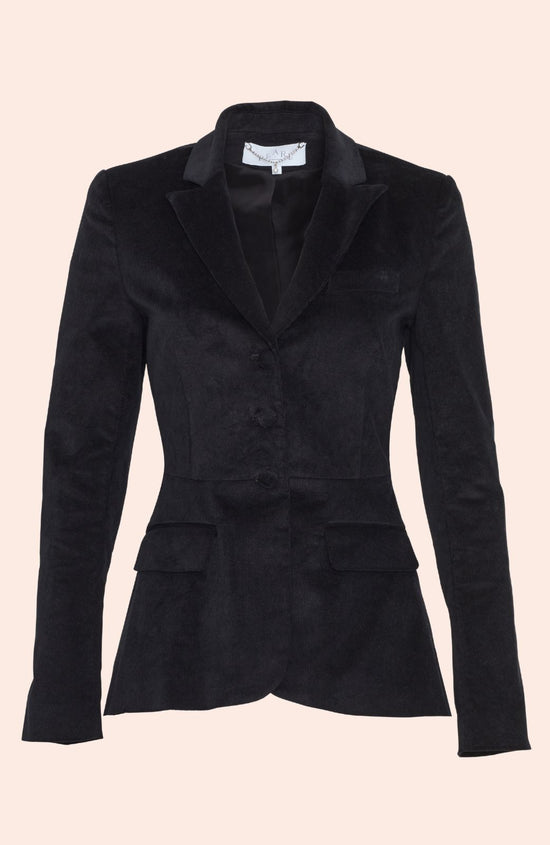 Velvet Peplum Blazer