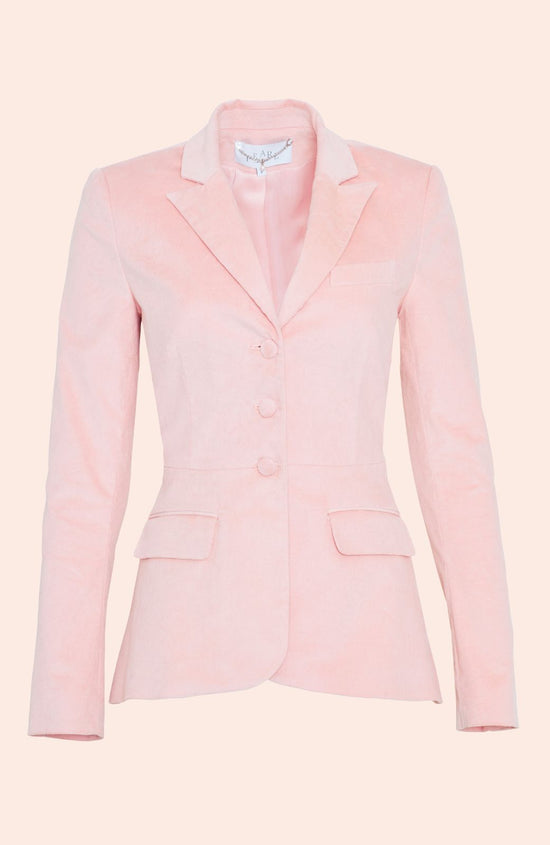 Velvet Peplum Blazer