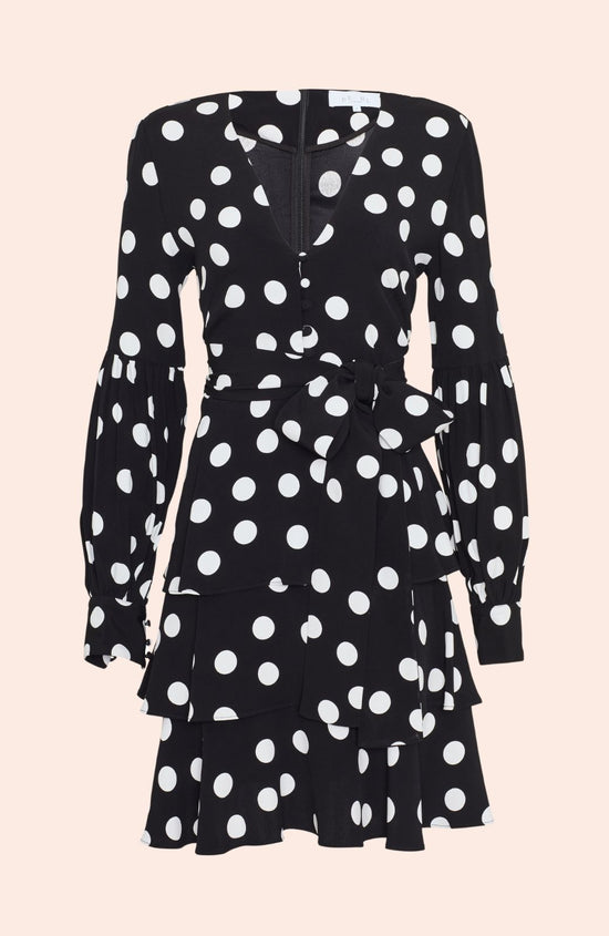 Polka Dot Ruffle Skirt Dress