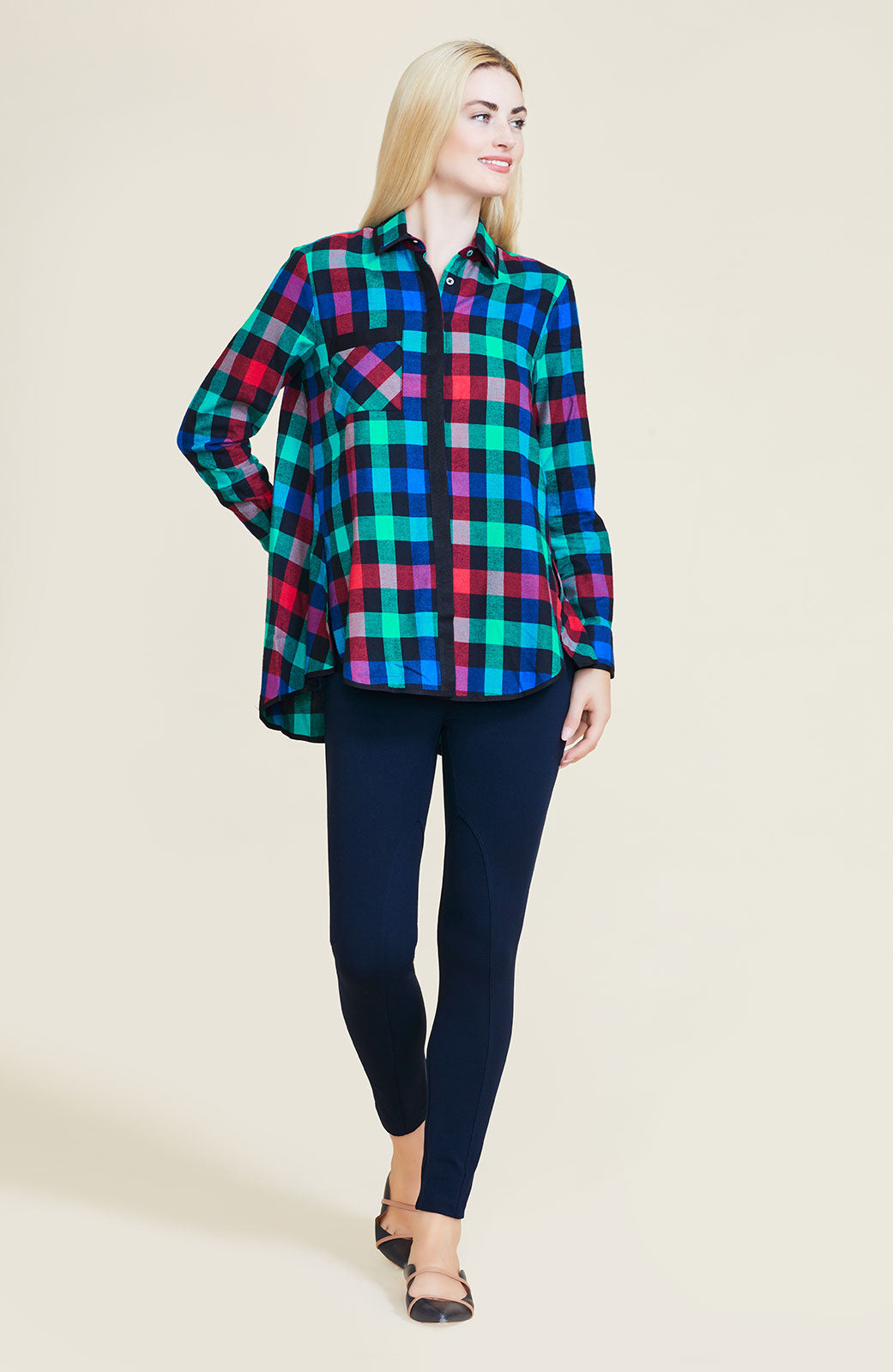 Plaid Flannel Swing Shirt