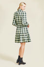 Plaid Poplin Shirt Dress