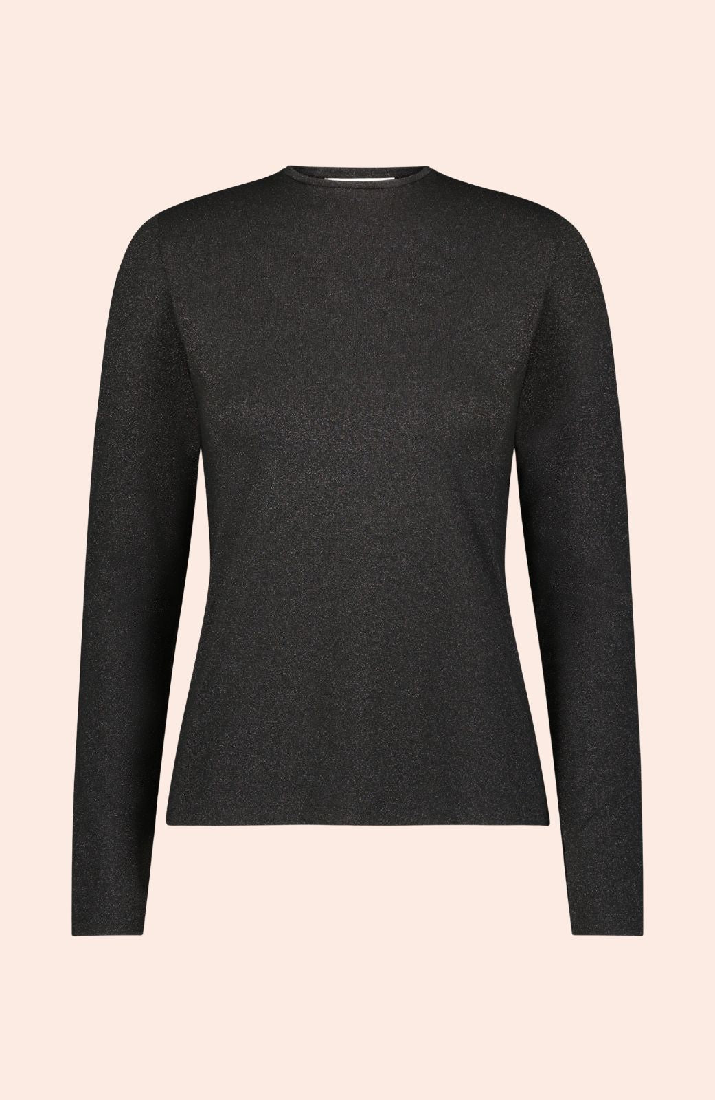 Metallic Jersey Crewneck