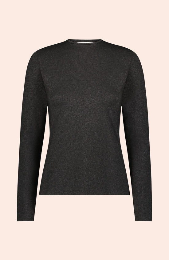 Metallic Jersey Crewneck