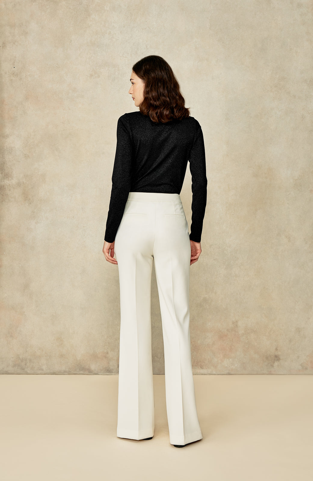 Metallic Jersey Crewneck