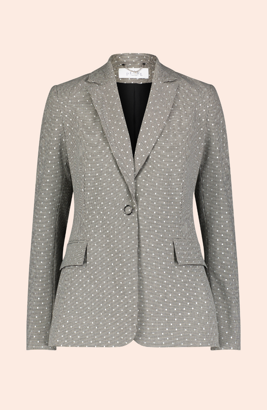 Dotted Houndstooth Blazer