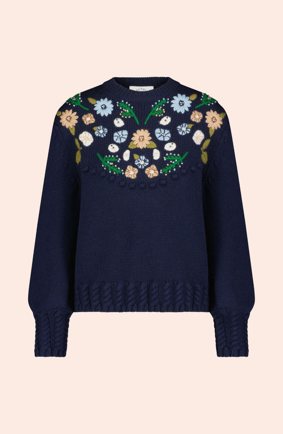 Floral Embroidered Sweater