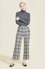 Plaid Wool Casey Pant