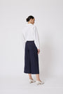 Cotton Poplin Tie Front Top