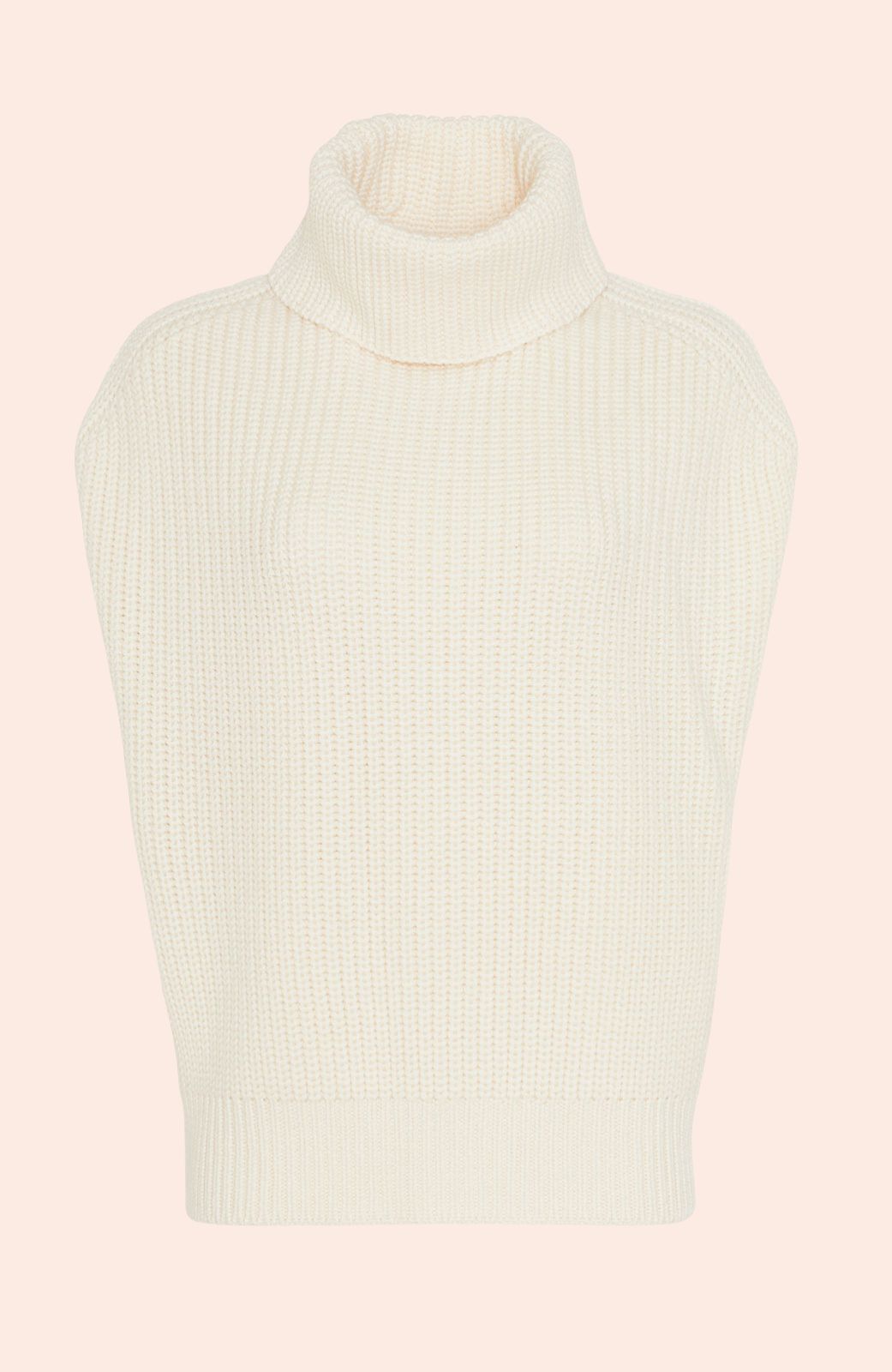 Sleeveless Turtleneck Sweater