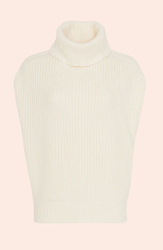 Sleeveless Turtleneck Sweater