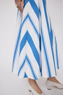 Striped Cotton Poplin Skirt